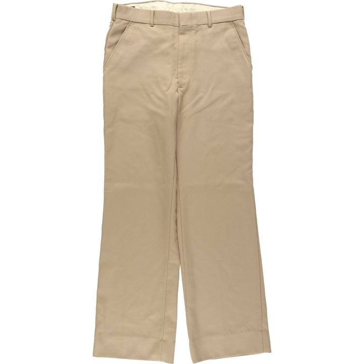 70s-era Campus slacks pants, men's size W33 (approx.), vintage. unclear Beige type Vintage Second Hand