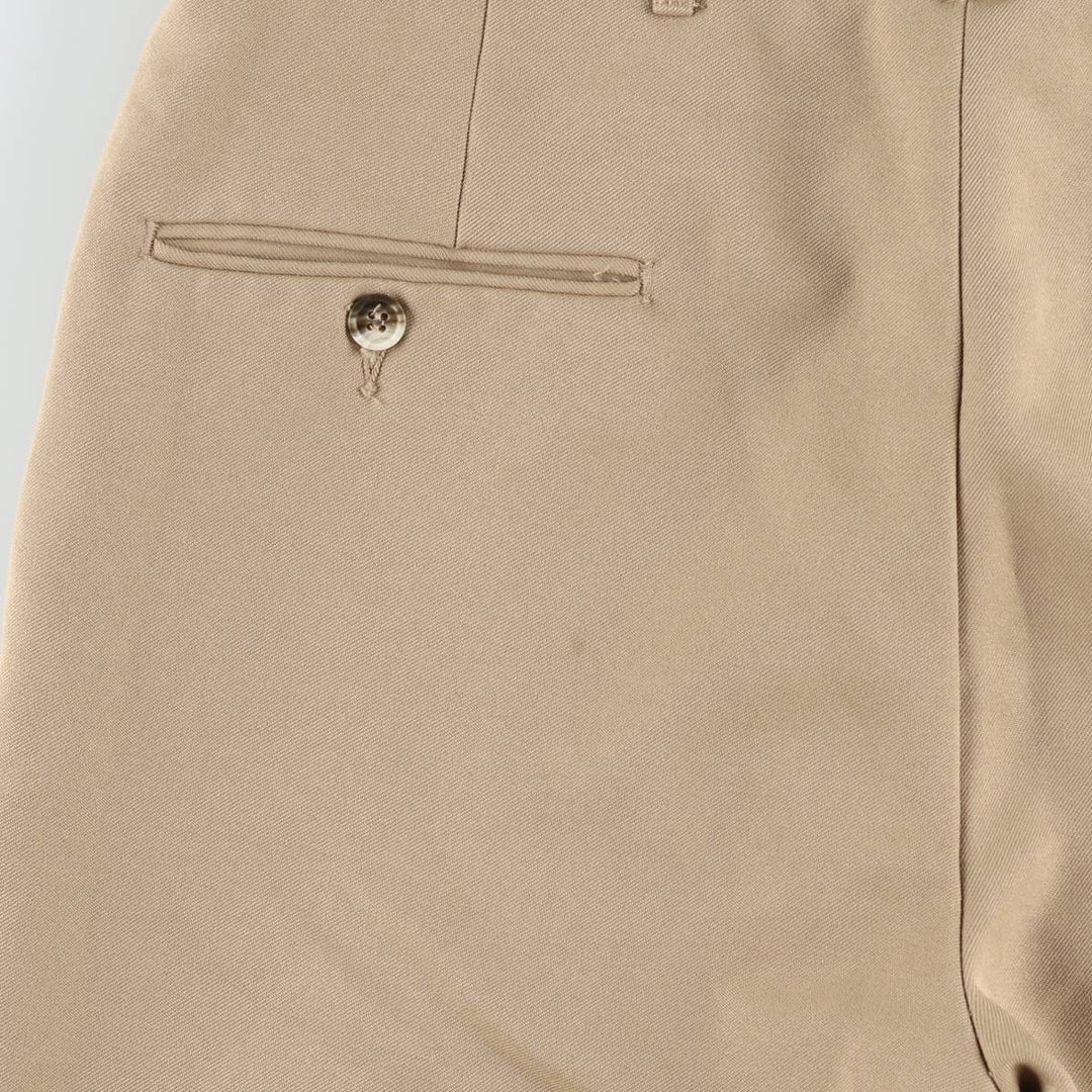 70s-era Campus slacks pants, men's size W33 (approx.), vintage. unclear Beige type Vintage Second Hand