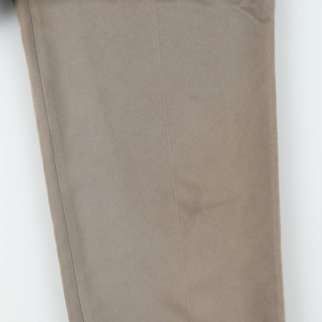 Haggar 2-pleat slacks pants made in the USA, men's size w34 polyester Khaki type beige Vintage Second Hand