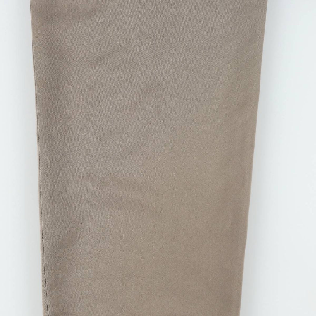 Haggar 2-pleat slacks pants made in the USA, men's size w34 polyester Khaki type beige Vintage Second Hand