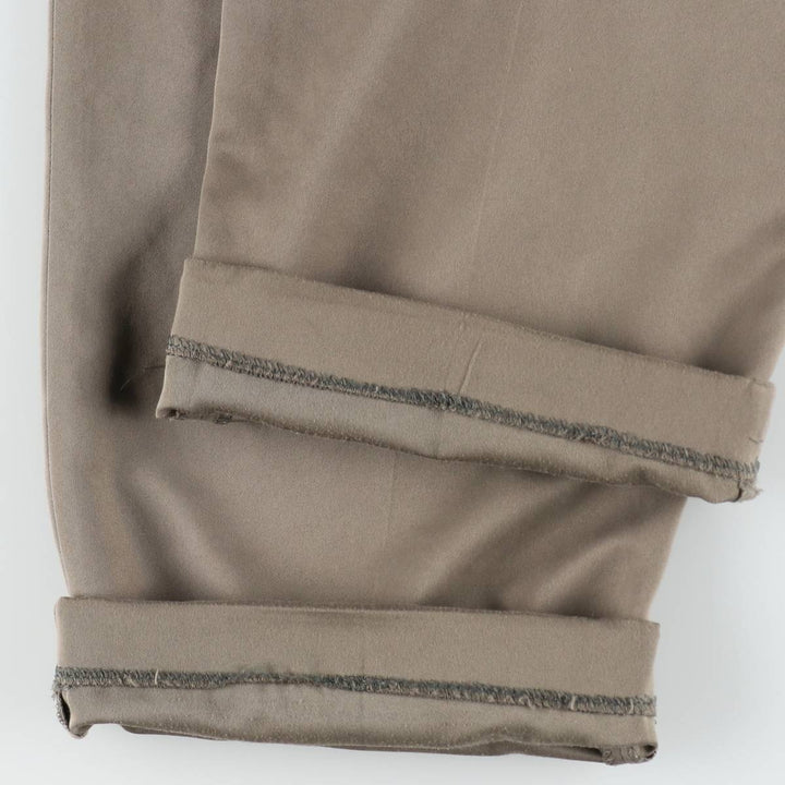 Haggar 2-pleat slacks pants made in the USA, men's size w34 polyester Khaki type beige Vintage Second Hand