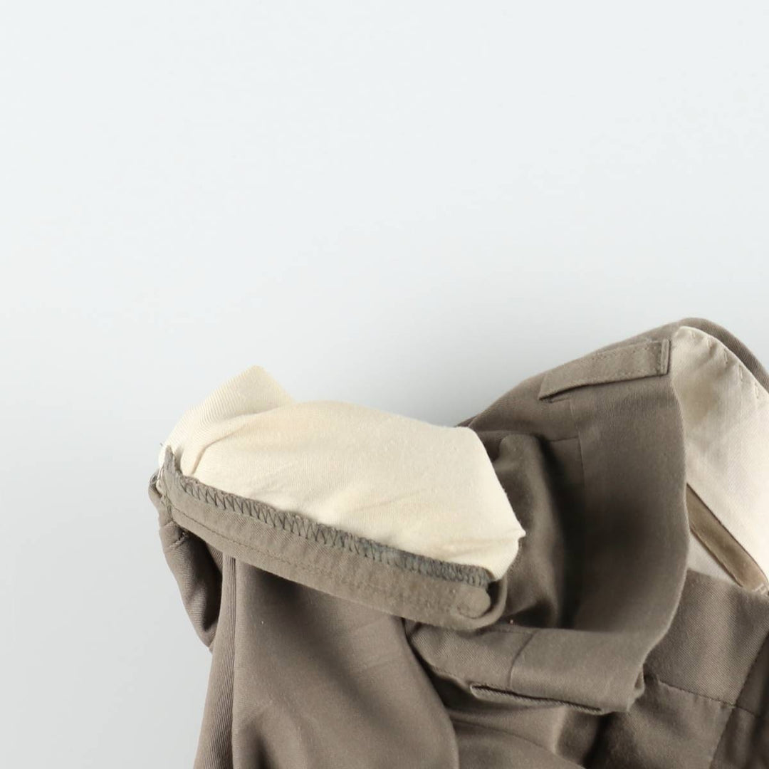 Haggar 2-pleat slacks pants made in the USA, men's size w34 polyester Khaki type beige Vintage Second Hand