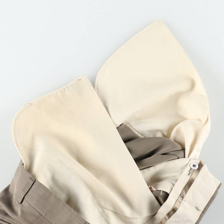 Haggar 2-pleat slacks pants made in the USA, men's size w34 polyester Khaki type beige Vintage Second Hand