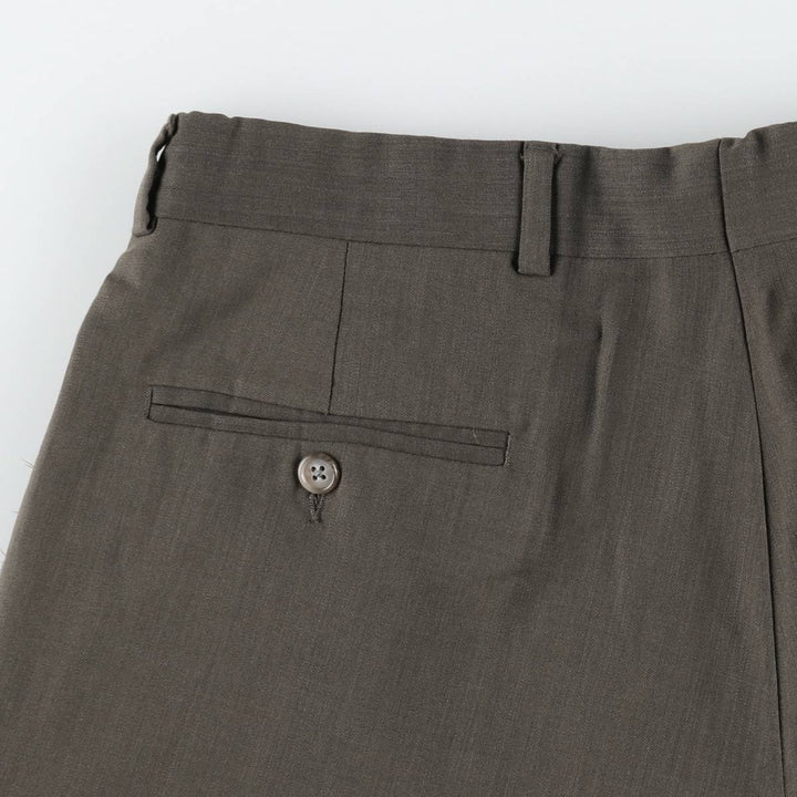 JOS. A. BANK Two-pleat wool trousers, men's size W31 (approx.) wool Khaki type Vintage Second Hand