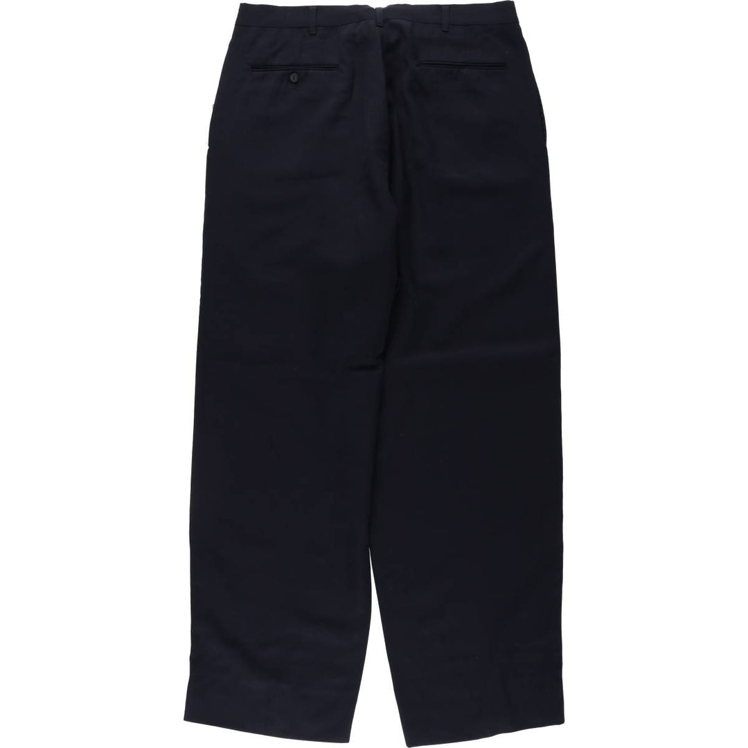 90'S Vintage Two-pleat Men's Slacks, Size W34 unclear black type Vintage Second Hand