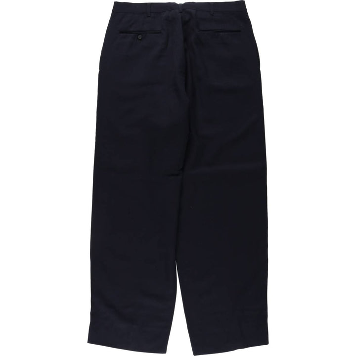 90'S Vintage Two-pleat Men's Slacks, Size W34 unclear black type Vintage Second Hand