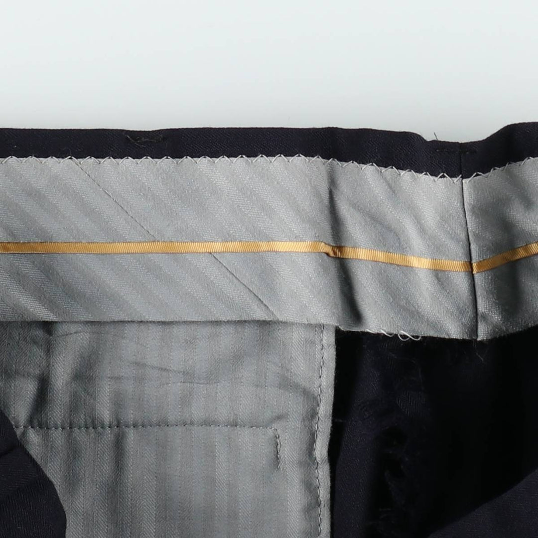 90'S Vintage Two-pleat Men's Slacks, Size W34 unclear black type Vintage Second Hand