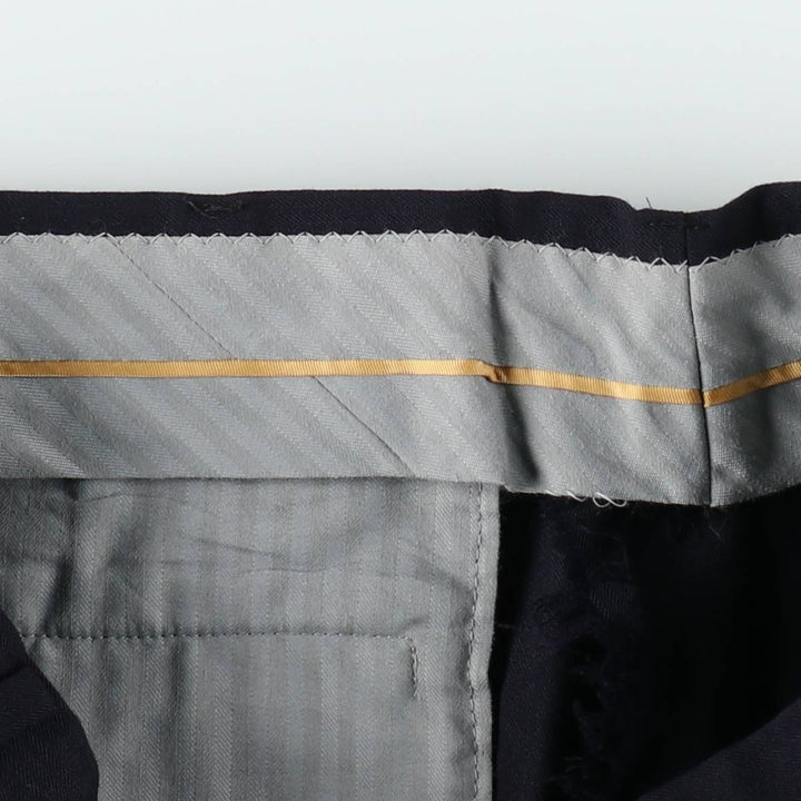 90'S Vintage Two-pleat Men's Slacks, Size W34 unclear black type Vintage Second Hand