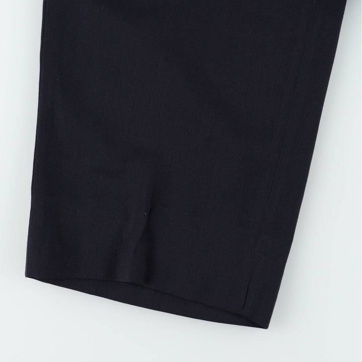 90'S Vintage Two-pleat Men's Slacks, Size W34 unclear black type Vintage Second Hand
