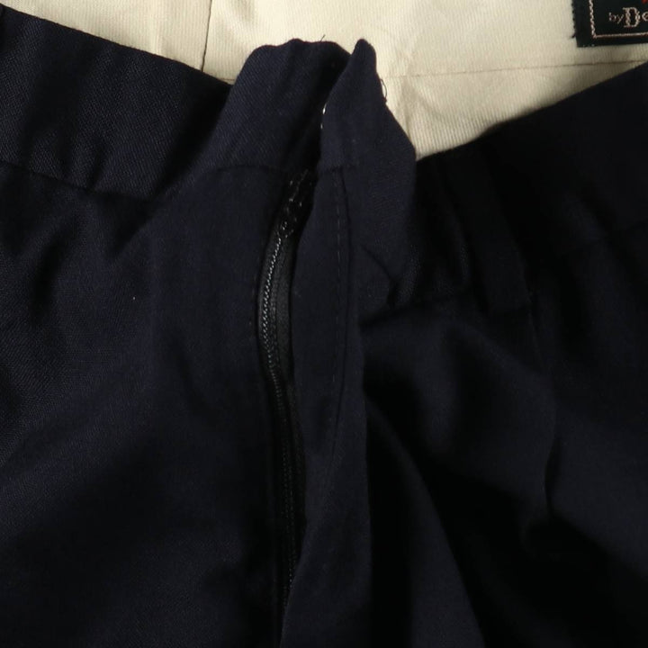 1990'S Deansgate Tailors Row Two-Pleat Slacks Pants, Men's W35 (approx.) unclear navy blue type Vintage Second Hand