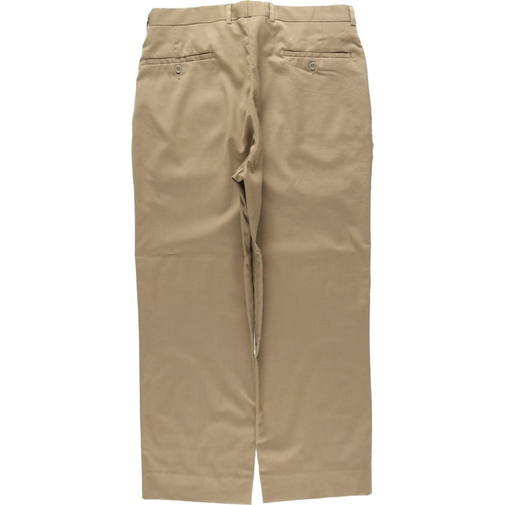 Donna Karan New York (DKNY) One-tuck wide-leg trousers, men's size W32 (approx.) polyester Beige type Vintage Second Hand