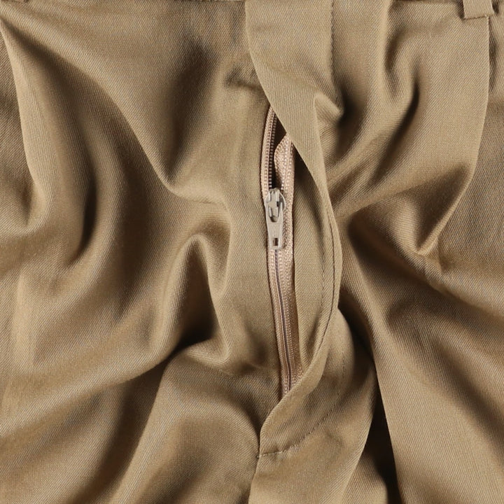 Donna Karan New York (DKNY) One-tuck wide-leg trousers, men's size W32 (approx.) polyester Beige type Vintage Second Hand