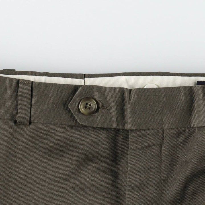 Ralph Lauren CHAPS Two-Pleat Slacks Pants, Men's W35 (approx.) unclear green type Vintage Second Hand