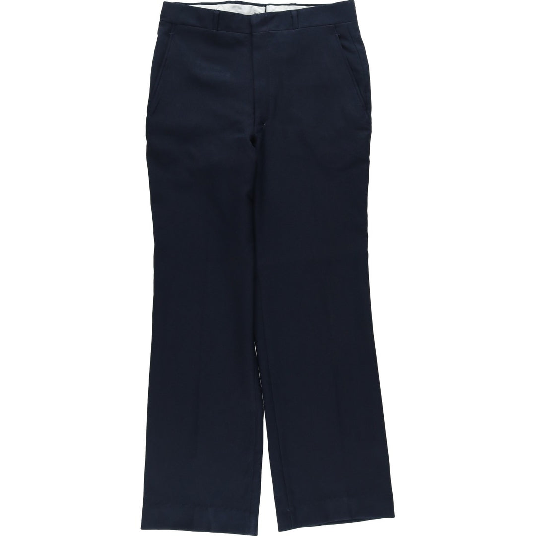 1970'S Sears Classic Collection slacks, men's size W30 (approx.), vintage. polyester navy blue type Vintage Second Hand