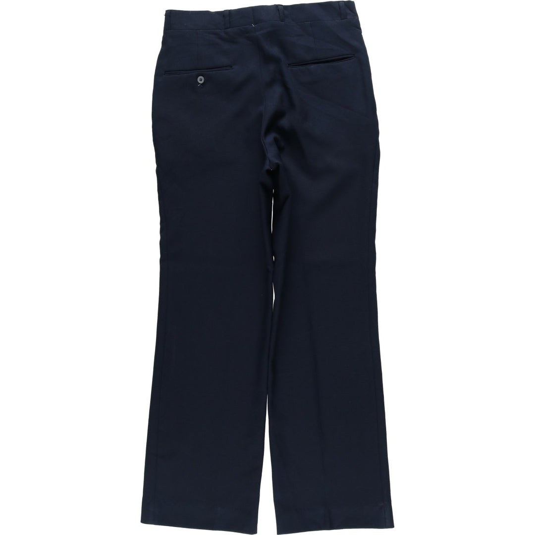 1970'S Sears Classic Collection slacks, men's size W30 (approx.), vintage. polyester navy blue type Vintage Second Hand