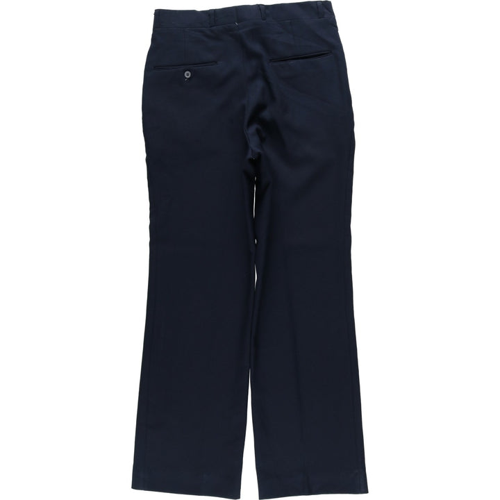 1970'S Sears Classic Collection slacks, men's size W30 (approx.), vintage. polyester navy blue type Vintage Second Hand