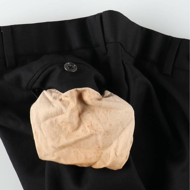 Brooks Brothers 1818 Madison wool trousers/slacks, men's size W30 (approx.) wool black type Vintage Second Hand