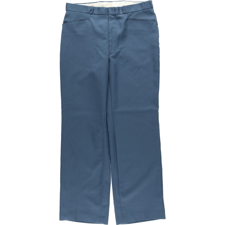 1980'S Sears The Men's Store slacks, made in Canada, men's size W34 equivalent, vintage. polyester blue type Vintage Second Hand
