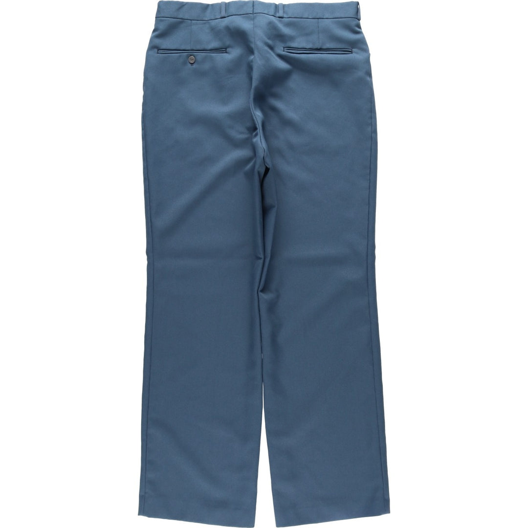 1980'S Sears The Men's Store slacks, made in Canada, men's size W34 equivalent, vintage. polyester blue type Vintage Second Hand