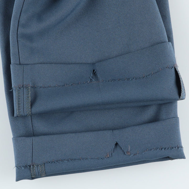 1980'S Sears The Men's Store slacks, made in Canada, men's size W34 equivalent, vintage. polyester blue type Vintage Second Hand