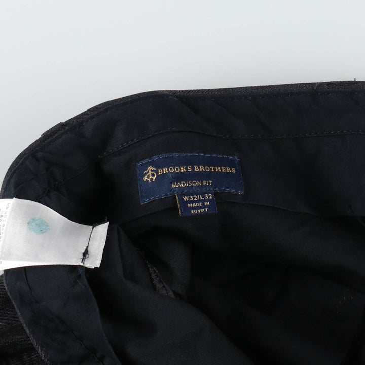Brooks Brothers Madison Fit wool trousers, men's size W32 (approx.) wool Charcoal Vintage Second Hand