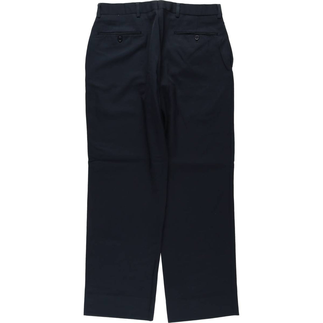 Brooks Brothers 1818 Madison Wool Trousers/Slacks, Size W32 wool navy blue type Vintage Second Hand