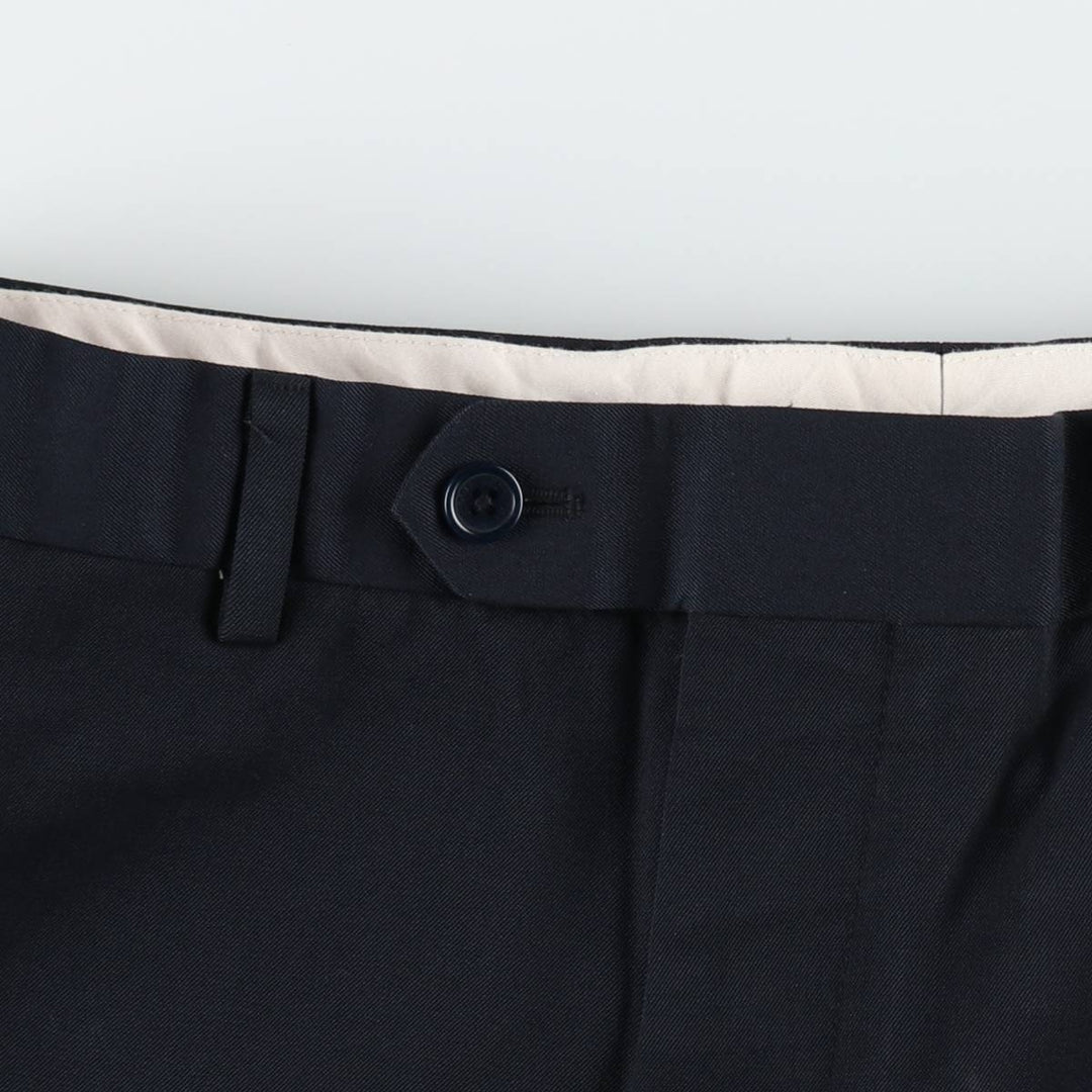 Brooks Brothers 1818 Madison Wool Trousers/Slacks, Size W32 wool navy blue type Vintage Second Hand