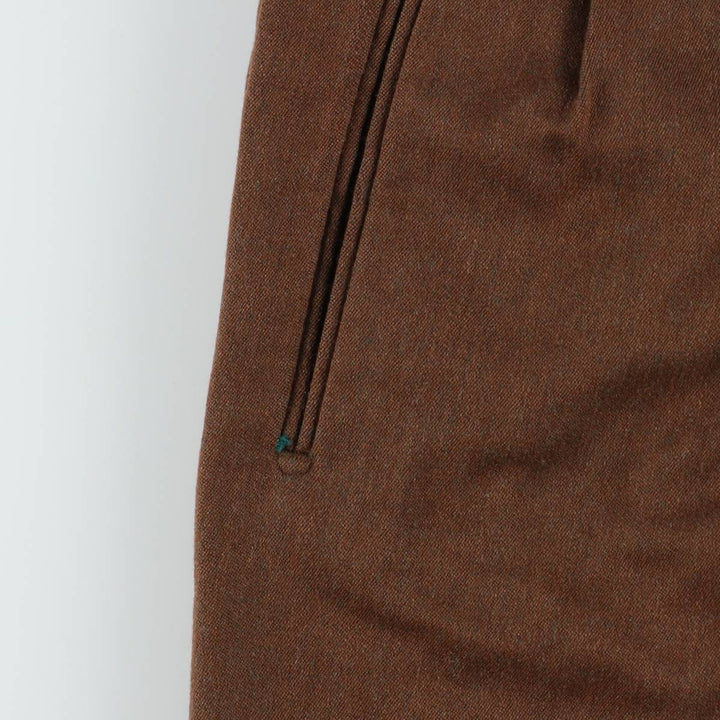 Ermenegildo Zegna Two-Pleat Slacks Pants, Men's Size W35 (approx.) unclear brown type Vintage Second Hand