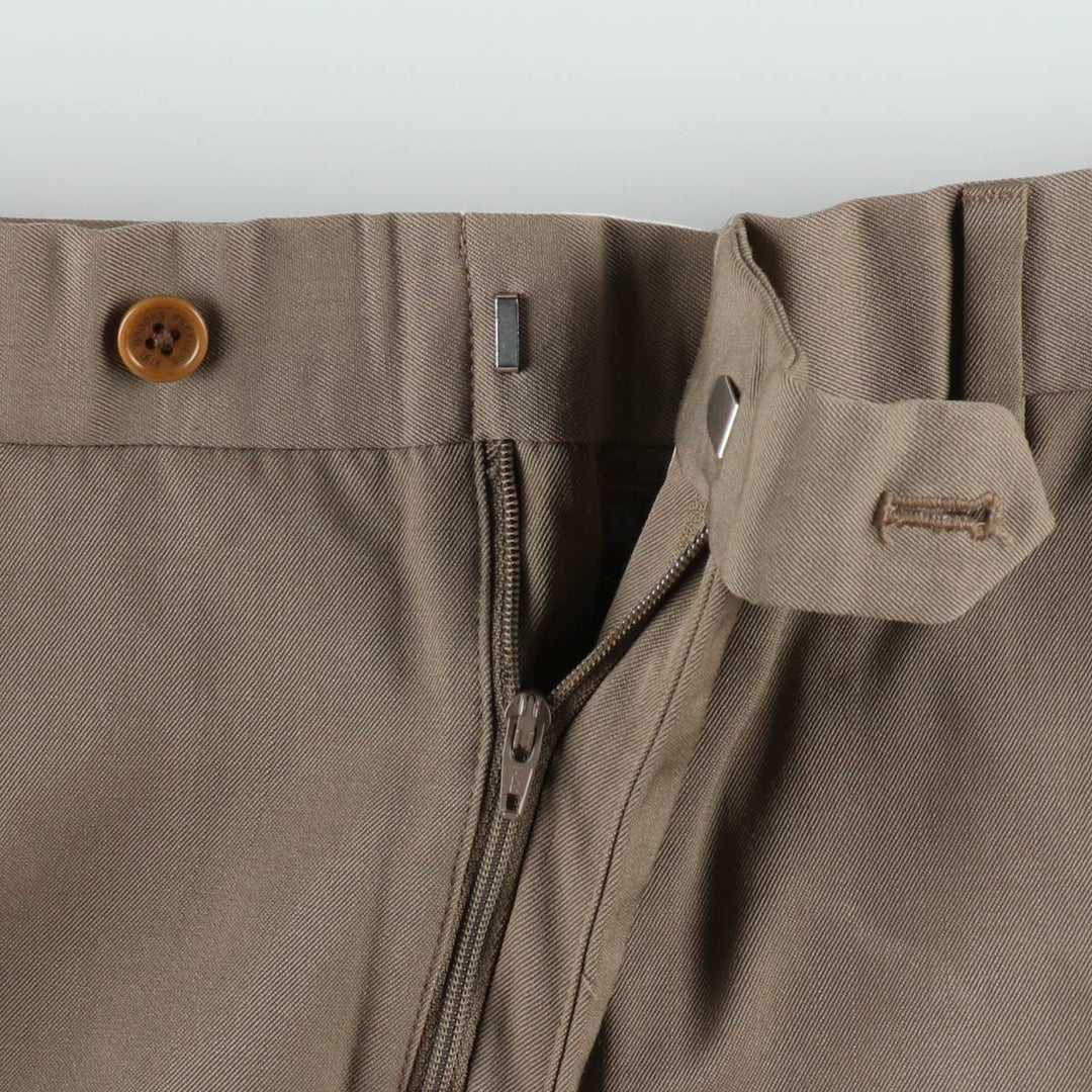 Brooks Brothers 1818 Madison wool trousers/slacks, men's size W35 (approx.) wool Beige type Vintage Second Hand