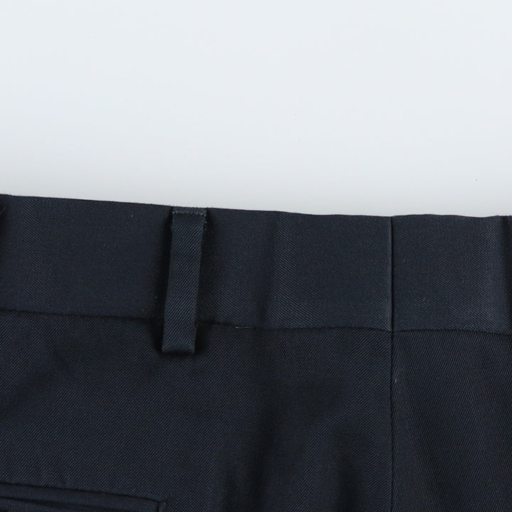 Brooks Brothers 1818 MADISON Two-Pleat Wool Trousers, Men's Size W34 (approx.) wool navy blue type Vintage Second Hand