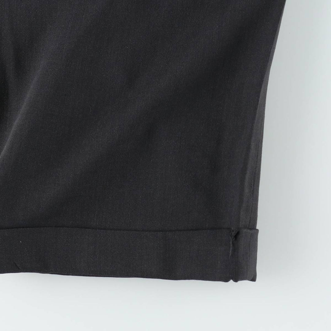 Brooks Brothers men's one-pleat wool trousers/slacks, size W32 (approx.) wool Charcoal Vintage Second Hand