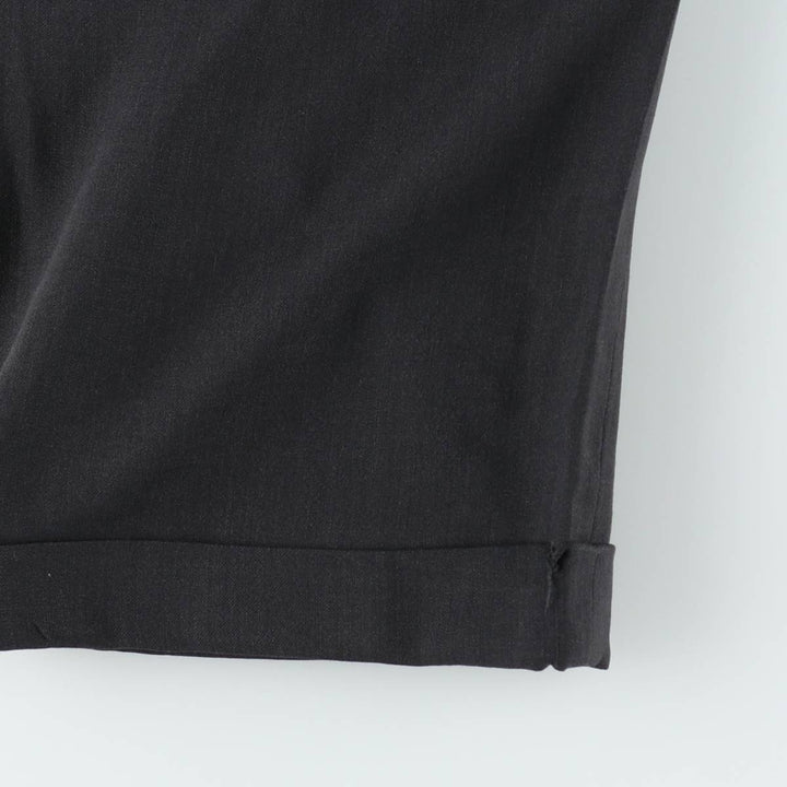 Brooks Brothers men's one-pleat wool trousers/slacks, size W32 (approx.) wool Charcoal Vintage Second Hand