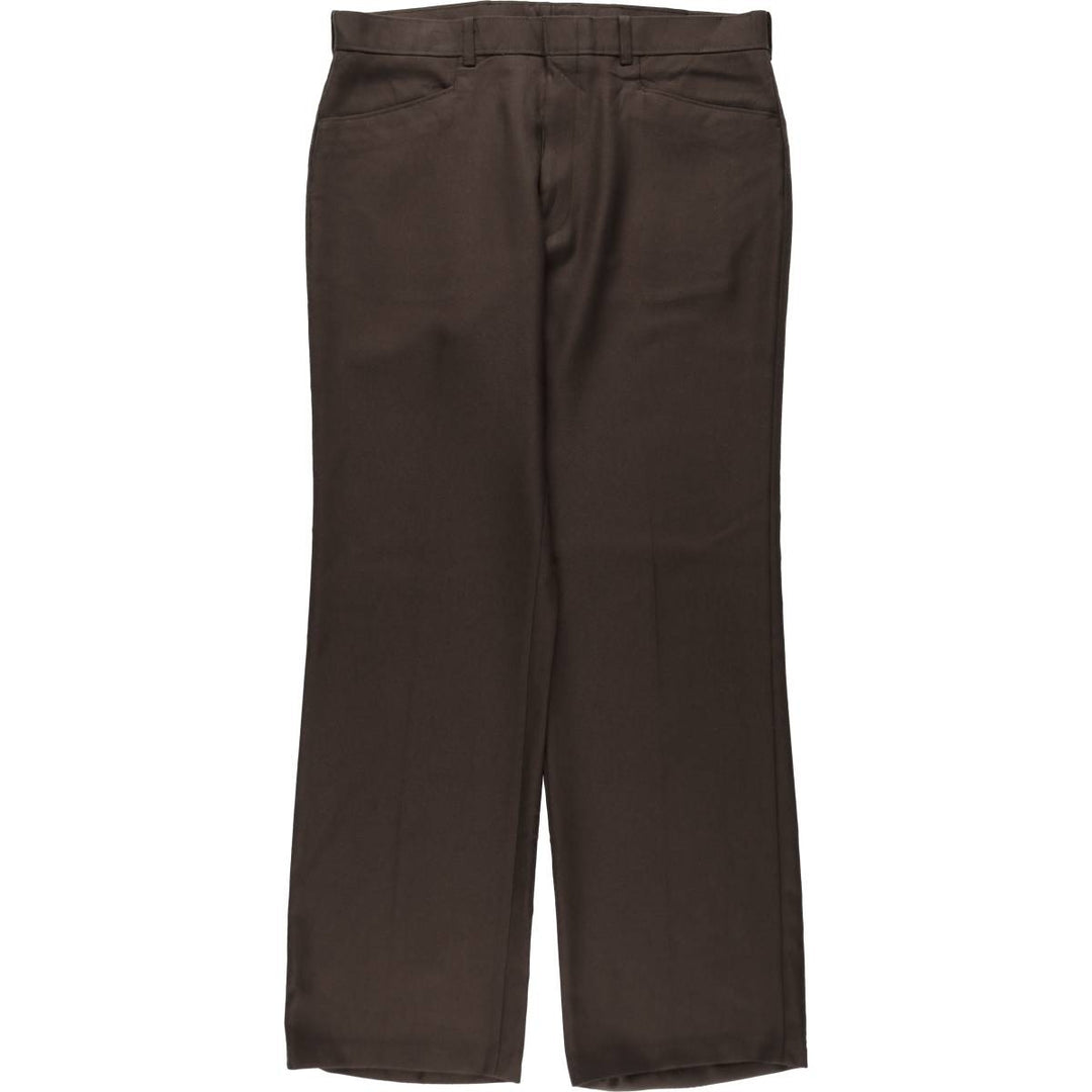 ~90'S Levi's ACTION SLACKS Wide Leg Pants Men's W35 (approx.) Vintage unclear brown type Vintage Second Hand