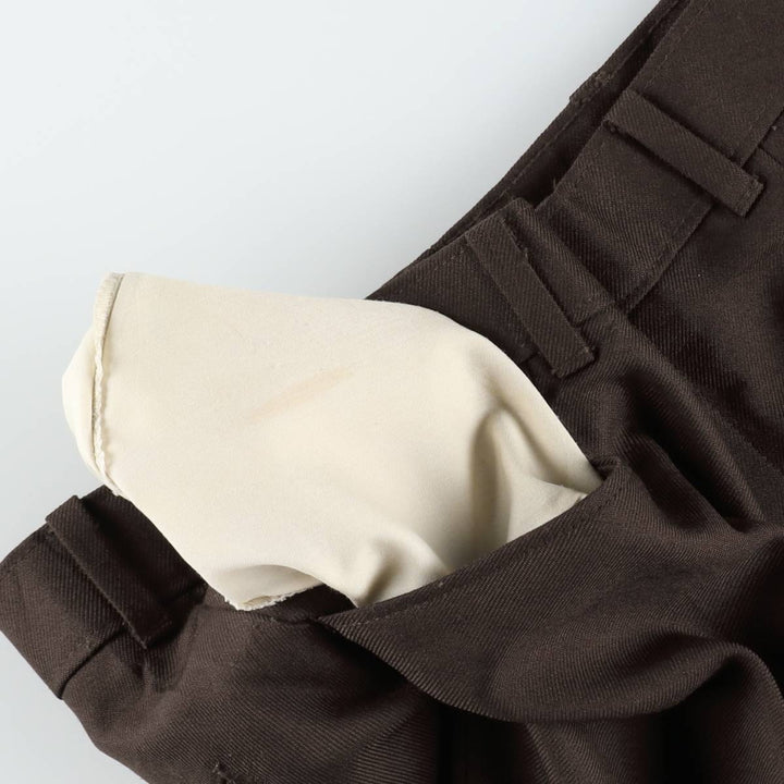 ~90'S Levi's ACTION SLACKS Wide Leg Pants Men's W35 (approx.) Vintage unclear brown type Vintage Second Hand