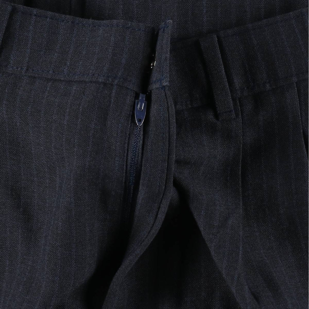 1980'S Levi's Stripe Pattern Slacks Pants, Men's Size W35 (approx.), Vintage unclear navy blue type Vintage Second Hand
