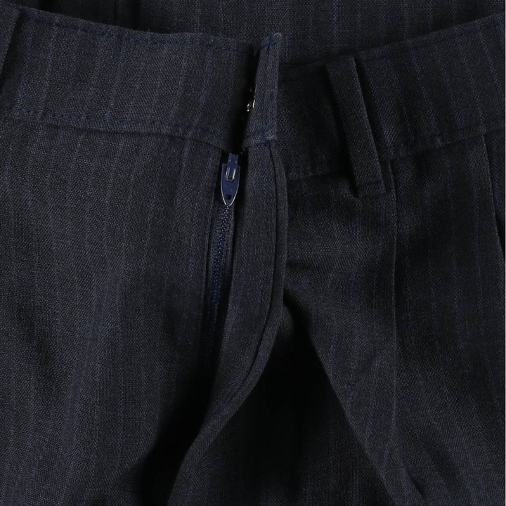 1980'S Levi's Stripe Pattern Slacks Pants, Men's Size W35 (approx.), Vintage unclear navy blue type Vintage Second Hand