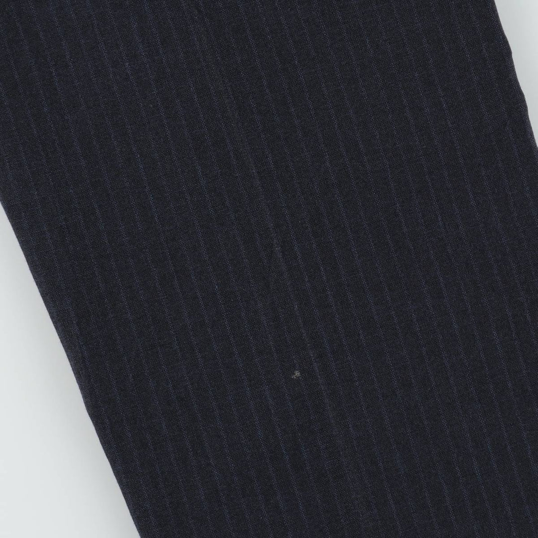 1980'S Levi's Stripe Pattern Slacks Pants, Men's Size W35 (approx.), Vintage unclear navy blue type Vintage Second Hand