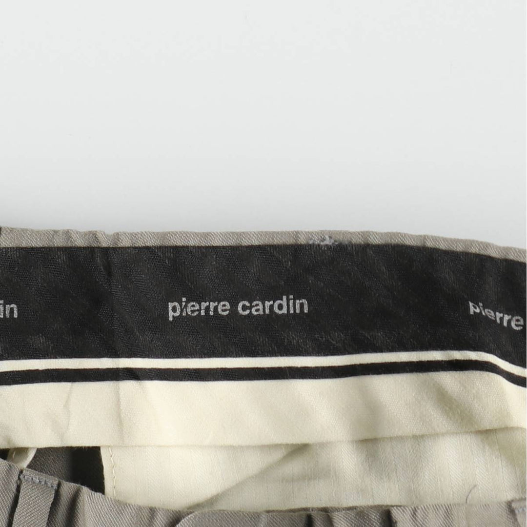 1990'S Pierre Cardin two-pleat wool trousers, made in the USA, men's size W30 (approx.) wool Beige type Vintage Second Hand
