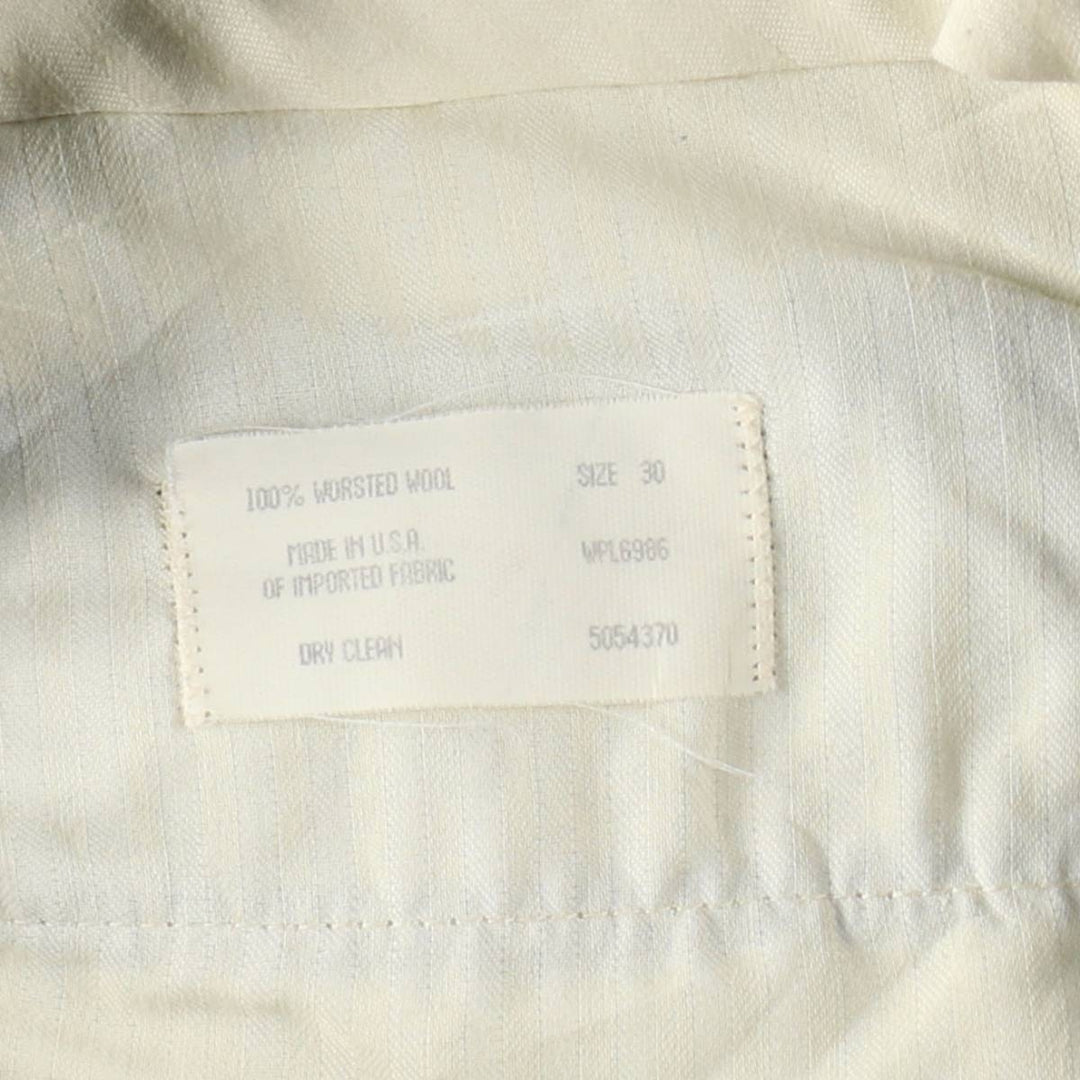 1990'S Pierre Cardin two-pleat wool trousers, made in the USA, men's size W30 (approx.) wool Beige type Vintage Second Hand