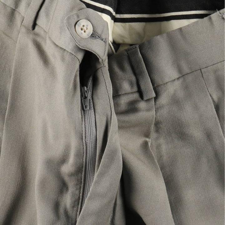 1990'S Pierre Cardin two-pleat wool trousers, made in the USA, men's size W30 (approx.) wool Beige type Vintage Second Hand