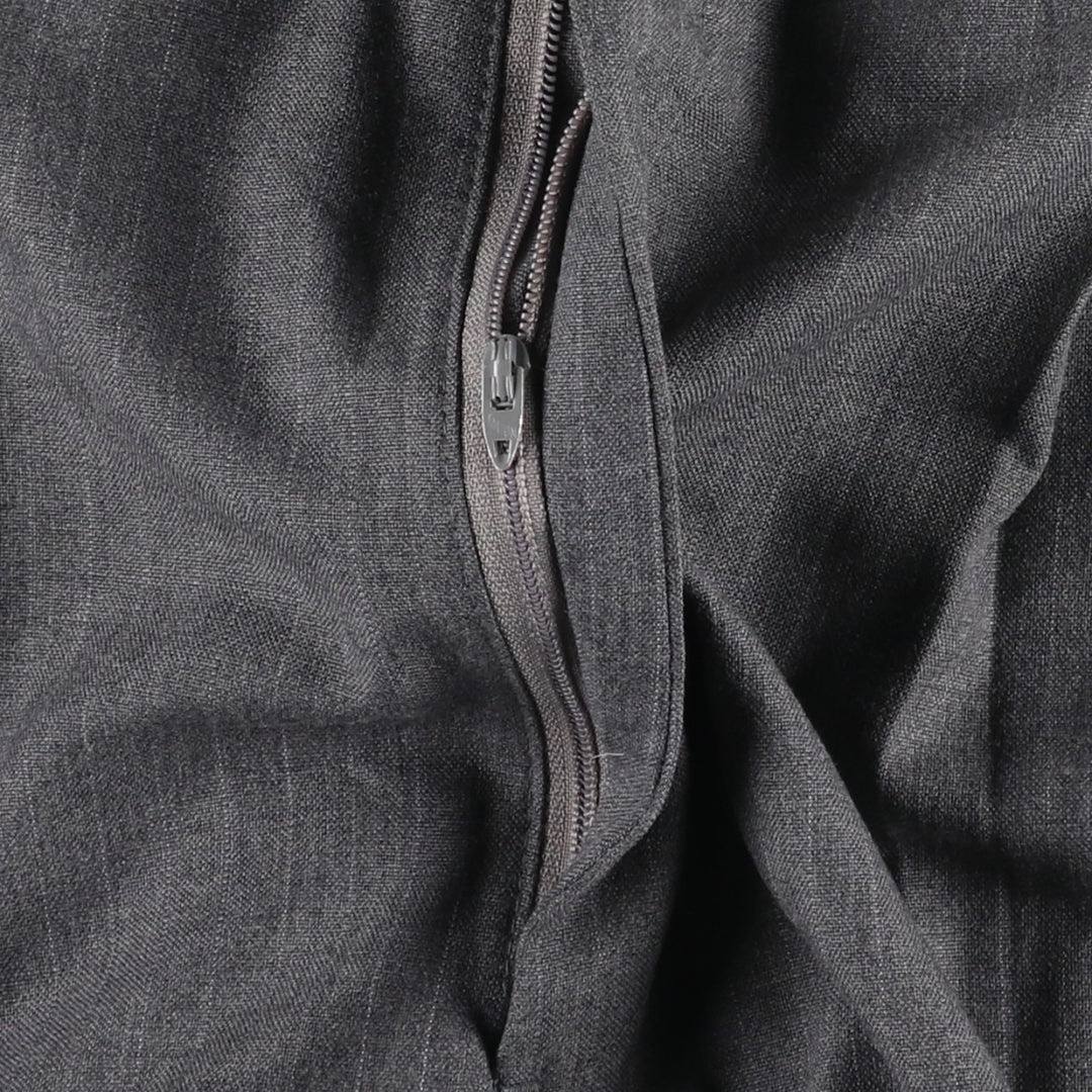 90'S Vintage Striped Two-pleat Wide Leg Slacks, Men's Size 35 unclear gray type Vintage Second Hand