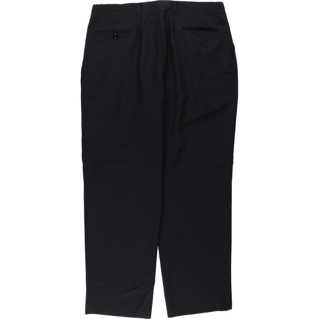 ~1990'S Christian Dior MONSIEUR Two-Pleat Slacks Pants Men's W37 (approx.) Vintage unclear black type Vintage Second Hand