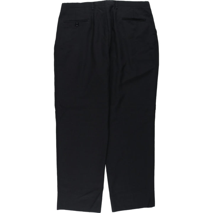 ~1990'S Christian Dior MONSIEUR Two-Pleat Slacks Pants Men's W37 (approx.) Vintage unclear black type Vintage Second Hand