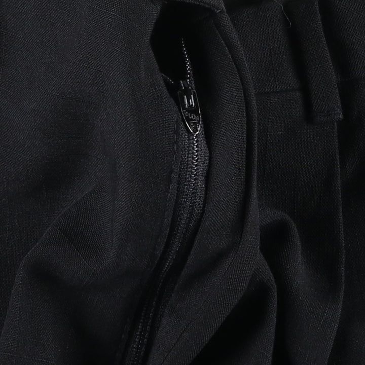~1990'S Christian Dior MONSIEUR Two-Pleat Slacks Pants Men's W37 (approx.) Vintage unclear black type Vintage Second Hand