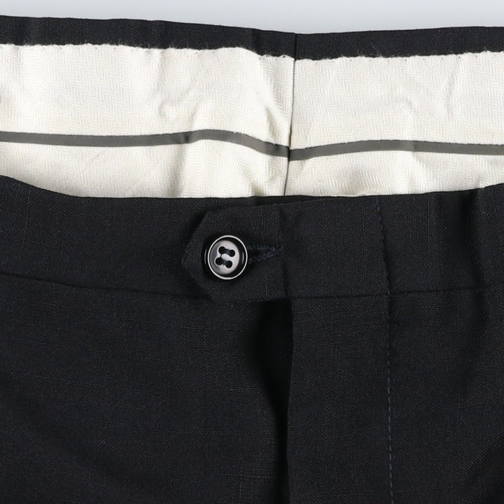 ~1990'S Christian Dior MONSIEUR Two-Pleat Slacks Pants Men's W37 (approx.) Vintage unclear black type Vintage Second Hand