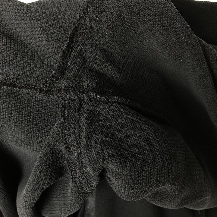 Vintage Silk Short-Sleeve Open-Collar Silk Shirt, Boxy Shirt, Men's Size XL silk black type Vintage Second Hand