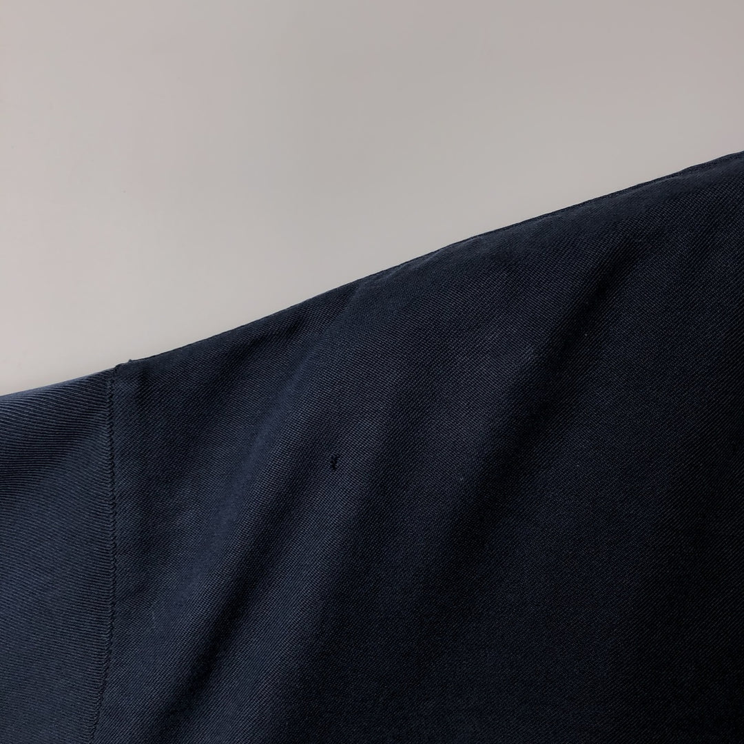 90'S Nat Nast Short-Sleeve Open-Collar Two-Tone Boxy Shirt, Men's Size XL (Vintage) silk navy blue type Vintage Second Hand