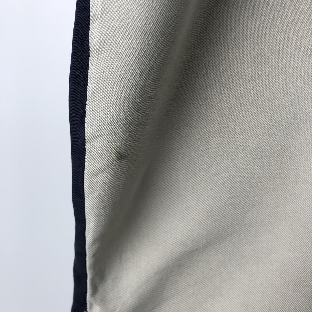 90'S Nat Nast two-tone short-sleeve open-collar silk box shirt, men's size XL, vintage silk navy blue type Vintage Second Hand