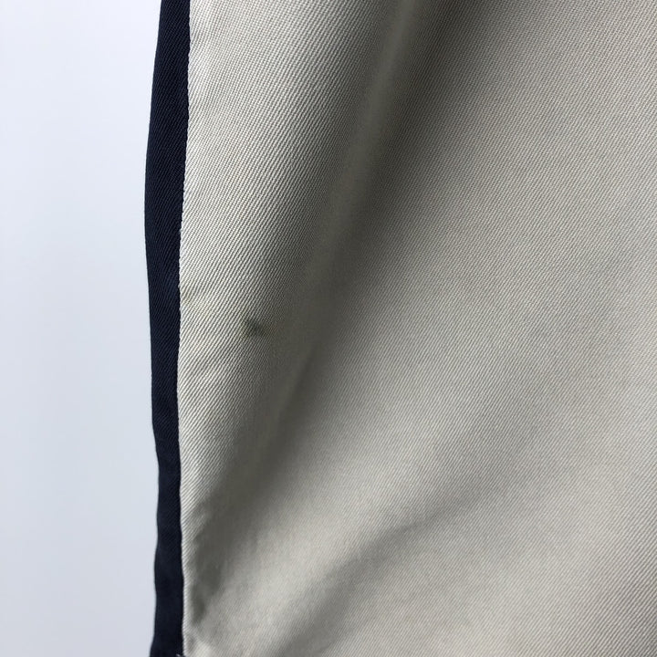 90'S Nat Nast two-tone short-sleeve open-collar silk box shirt, men's size XL, vintage silk navy blue type Vintage Second Hand