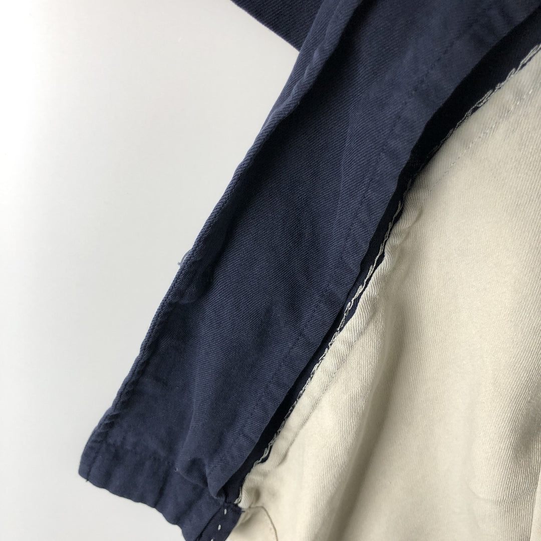 90'S Nat Nast two-tone short-sleeve open-collar silk box shirt, men's size XL, vintage silk navy blue type Vintage Second Hand